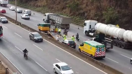 Acidente da Fernão Dias nesta manhã (13)