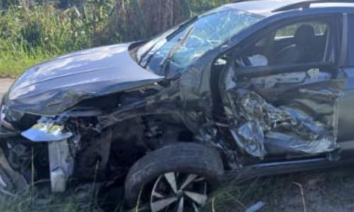 Acidente deixou quatro feridos na MG-133 em Piau na Zona da Mata