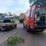 Acidente deixa motociclista ferido na BR-040 em Conselheiro Lafaiete