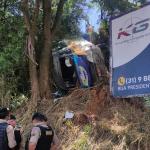 Criança permanece internada em estado grave após acidente com van escolar em Santa Luzia