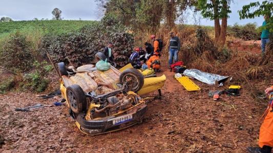Acidente em estrada de terra deixou duas mortes