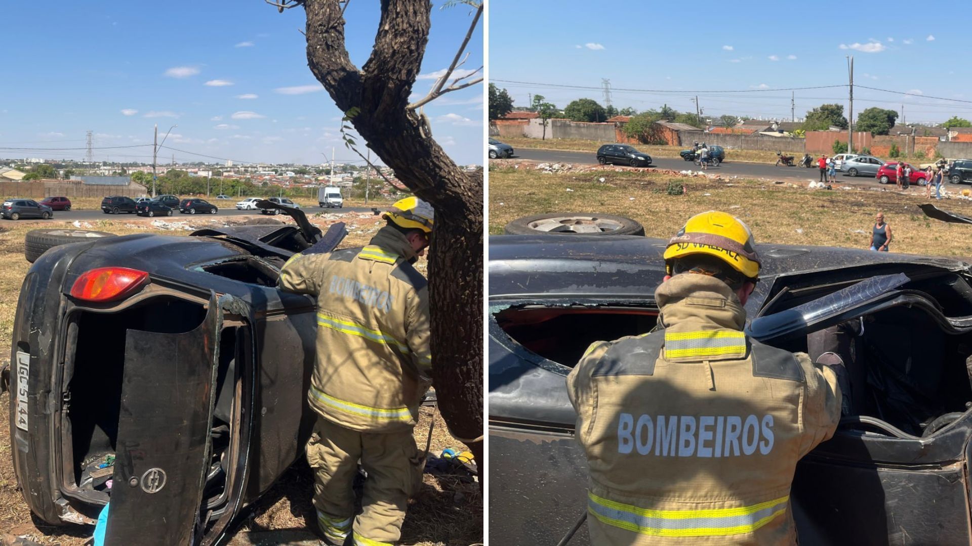 Acidente entre dois carros em MG deixa oito feridos, incluindo três crianças