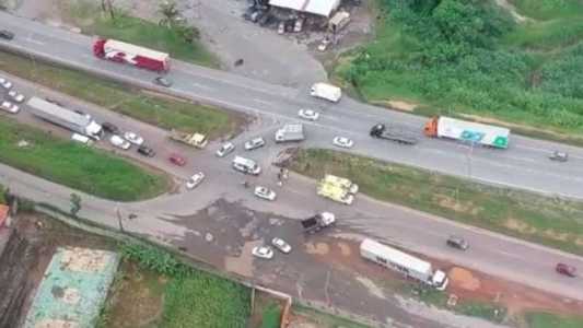 Acidente foi em Ribeirão das Neves no sentido Belo Horizonte