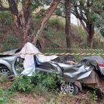 Casal morre em acidente na BR-474 após carro capotar e cair em ribanceira  