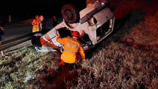 Acidente foi na altura do Km 592, próximo à Carmópolis de Minas, região Oeste do estado