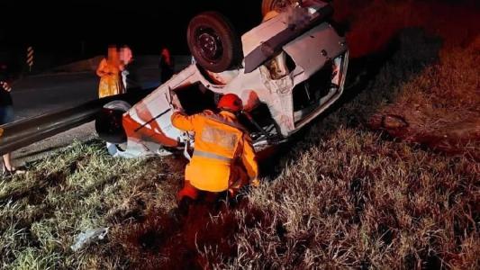 Acidente foi na altura do Km 592, próximo à Carmópolis de Minas, região Oeste do estado