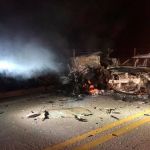 Vídeo: motorista morre em acidente  após veículo pegar fogo em rodovia