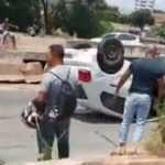 Vídeo: carro capota no Anel Rodoviário de Belo Horizonte nesta terça-feira