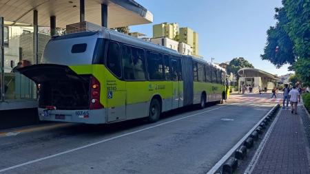 Acidente foi registrado nesta terça-feira (2) na avenida Paraná esquina com a rua dos Tamoios, região Central de Belo Horizonte