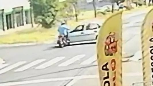 Acidente foi registrado por câmeras de segurança