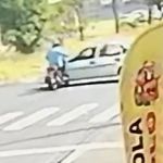 Vídeo: motociclista morre após avançar sinal vermelho e ser atingido por carro em Minas