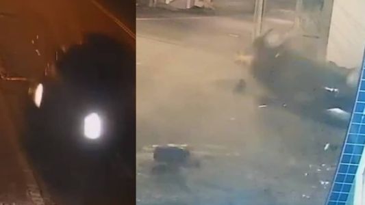 Acidente impressionante foi registrado por câmeras