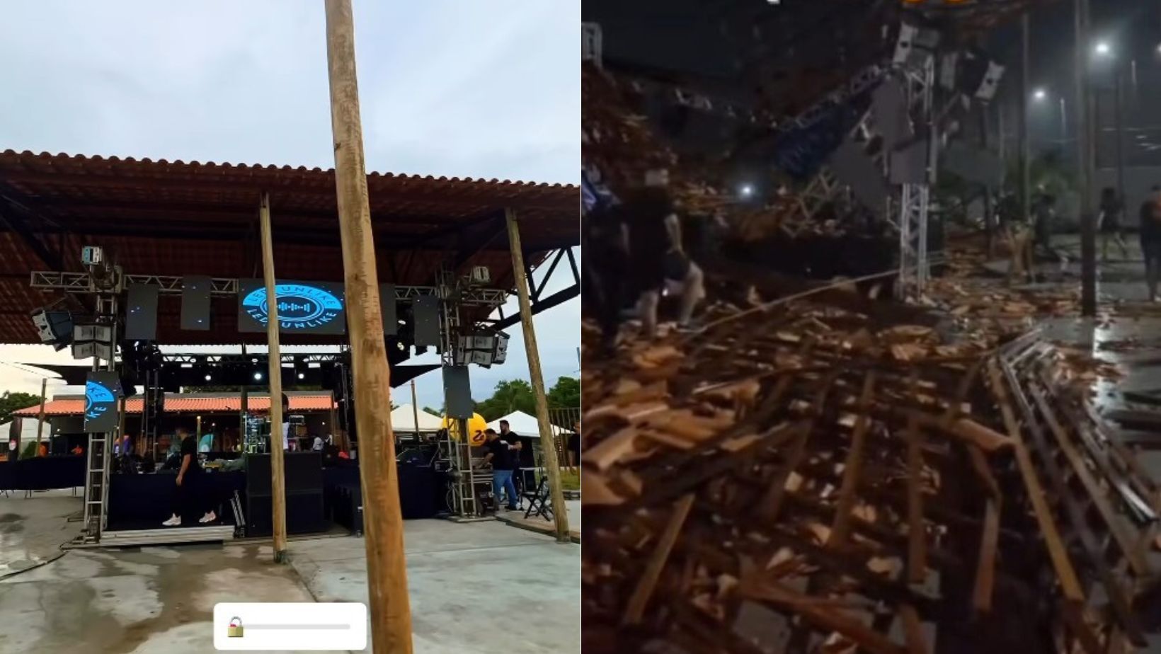 Vídeo: estrutura de casa de show desaba e deixa mais de 40 feridos em João Pessoa