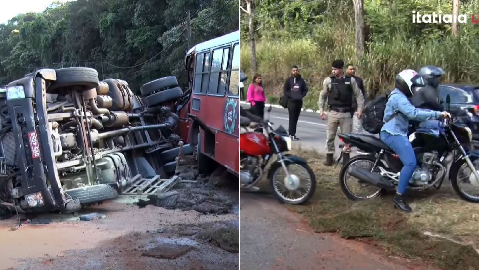 Horas depois do acidente, MG-30 tem uma pista liberada e congestionamento quilométrico; entenda