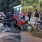 Horas depois do acidente, MG-30 tem uma pista liberada e congestionamento quilométrico; entenda