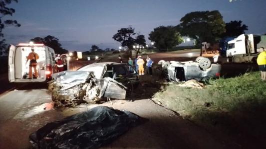 Acidente na BR-262 aconteceu no final da tarde deste domingo (7) em Sacramento, no Triângulo Mineiro