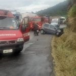 Vídeo: acidente na BR-381 deixa três pessoas gravemente feridas em São Gonçalo do Rio Abaixo