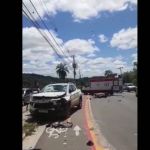 Batida entre caminhonete e moto deixa um morto e um ferido em Santa Luzia