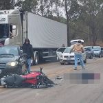 Acidente grave com moto interdita parte da BR-040 em Nova Lima, Grande BH