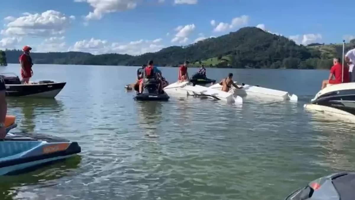 Hidroavião cai em represa e deixa dois mortos no interior de São Paulo 