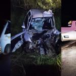 Batida entre ônibus de viagem, carro e caminhões deixa feridos na BR-381, em MG