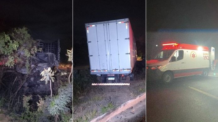 Batida de frente mata dois caminhoneiros na BR-251, no Norte de Minas