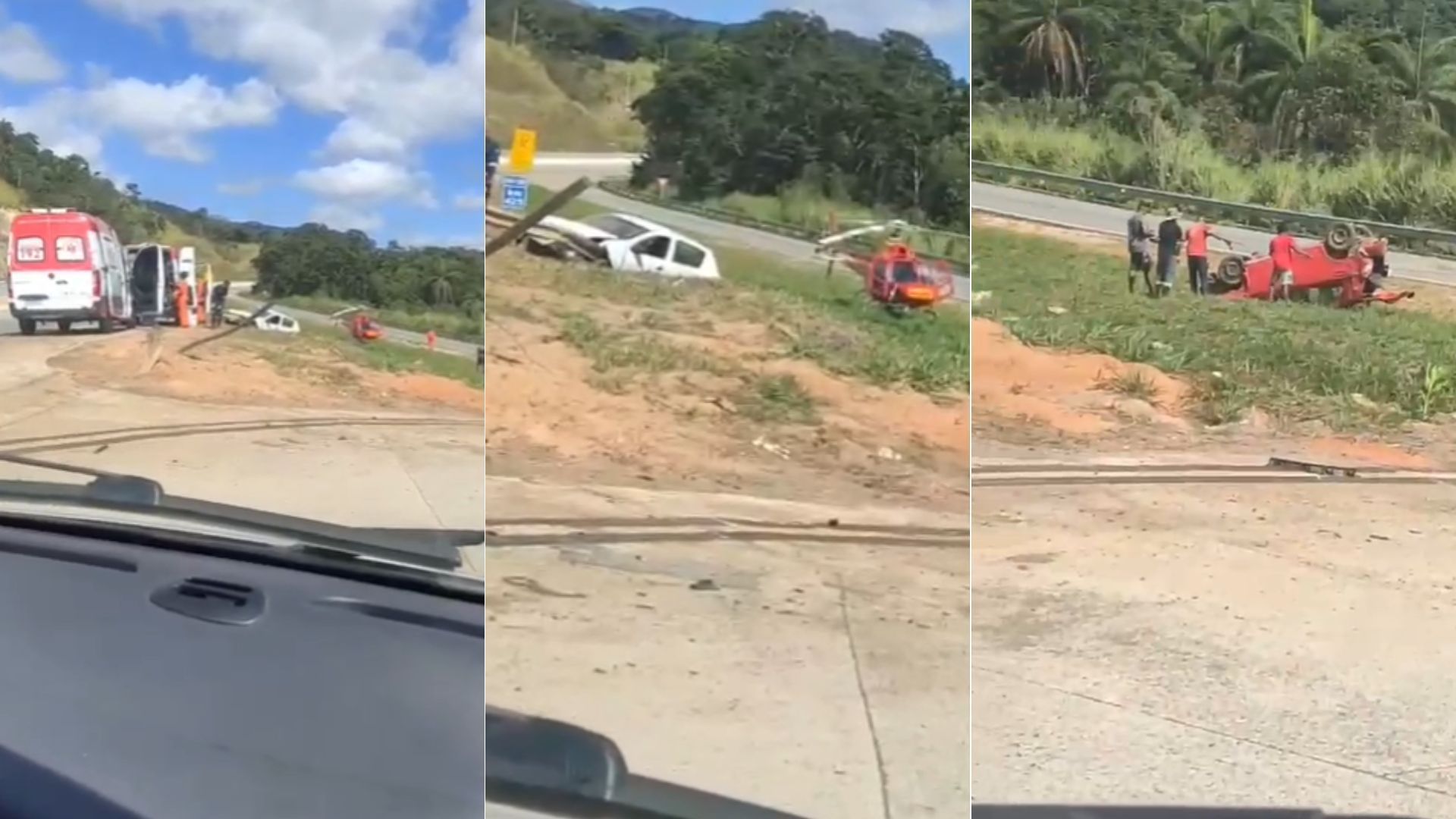 Acidentes nos dois sentidos da BR-381 travam o trânsito em MG neste sábado (17)