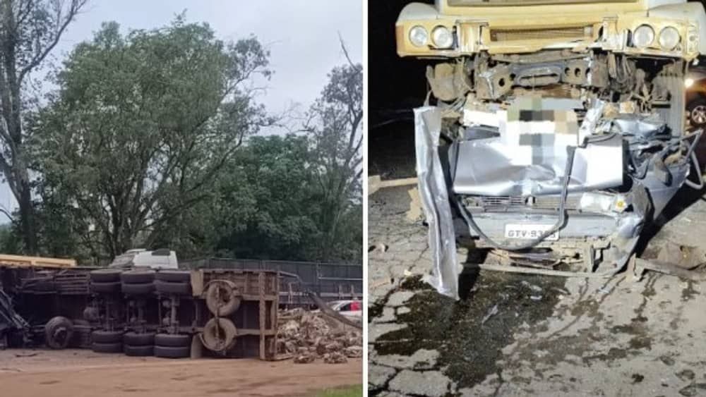 BR-040: local de acidente com carretas é o mesmo onde três pessoas morreram há 18 dias