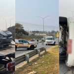 Acidente com carro e kombi deixa uma pessoa feriada na MG-10, em BH