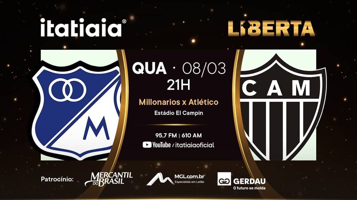 Millonarios x Atlético: acompanhe jogo pela Libertadores na Itatiaia