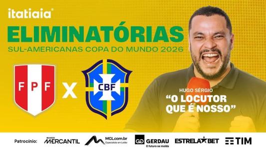 Acompanhe Peru x Brasil no YouTube da Itatiaia