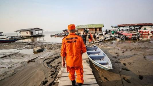 Manaus foi coberta por fumaça em função dos vários focos de incêndio