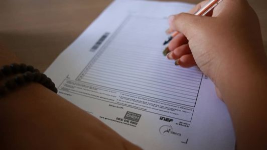 As provas aplicadas hoje serão Ciências Humanas e suas Tecnologias; Linguagens, Códigos e suas Tecnologias e Redação