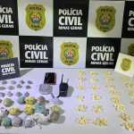 Polícia Civil apreende mais de 300 pedras de crack na casa de suspeito em Minas