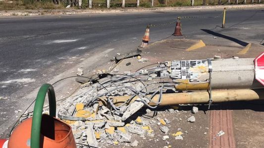 Ninguém se feriu no acidente