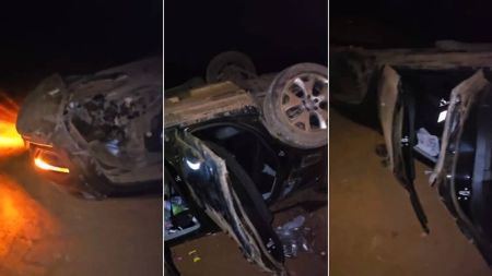 O deputado contou que o carro capotou por mais de 10 vezes