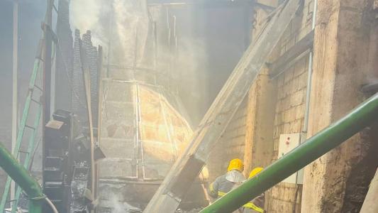 Um curto no secador de café iniciou o incêndio