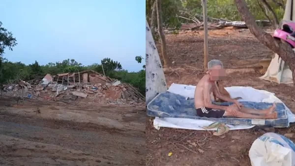 Vítimas são os donos do terreno, diz delegado sobre idoso que teve casa demolida