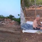 Vítimas são os donos do terreno, diz delegado sobre idoso que teve casa demolida