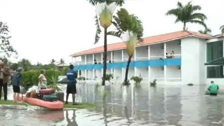 A previsão do tempo continua indicando chuva intensa nos próximos dias na região