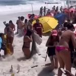 Vídeo: ressaca faz mar invadir calçadão e arrasta banhistas no Rio