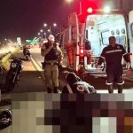 Motociclista fica ferido após ser atropelado por homem bêbado na Linha Verde 