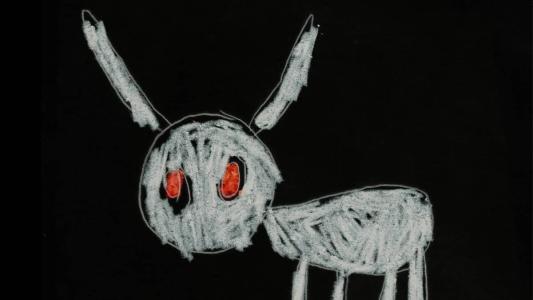 A arte foi desenhada por Adonis, de cinco anos, filho do artista