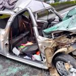 Cadeirinha de bebê salva criança de 2 anos em engavetamento na BR-101, em Santa Catarina