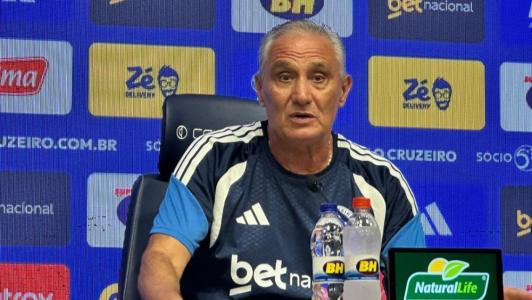 Tite na apresentação como técnico do Cruzeiro para a temporada 2026
