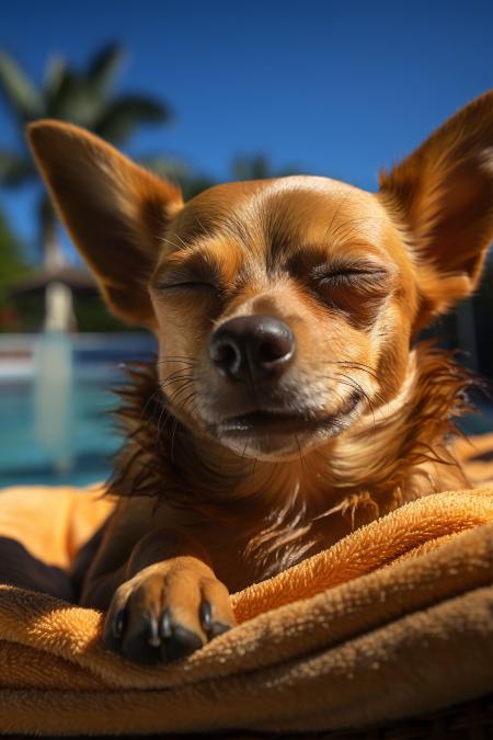 Cachorro deitado