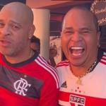 Adriano Imperador perde aposta e entrega taça da Copa do Brasil a Aloísio Chulapa