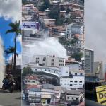Adutora se rompe, forma 'cachoeira' e água atinge Câmara Municipal e comércio de Nova Lima; veja vídeo