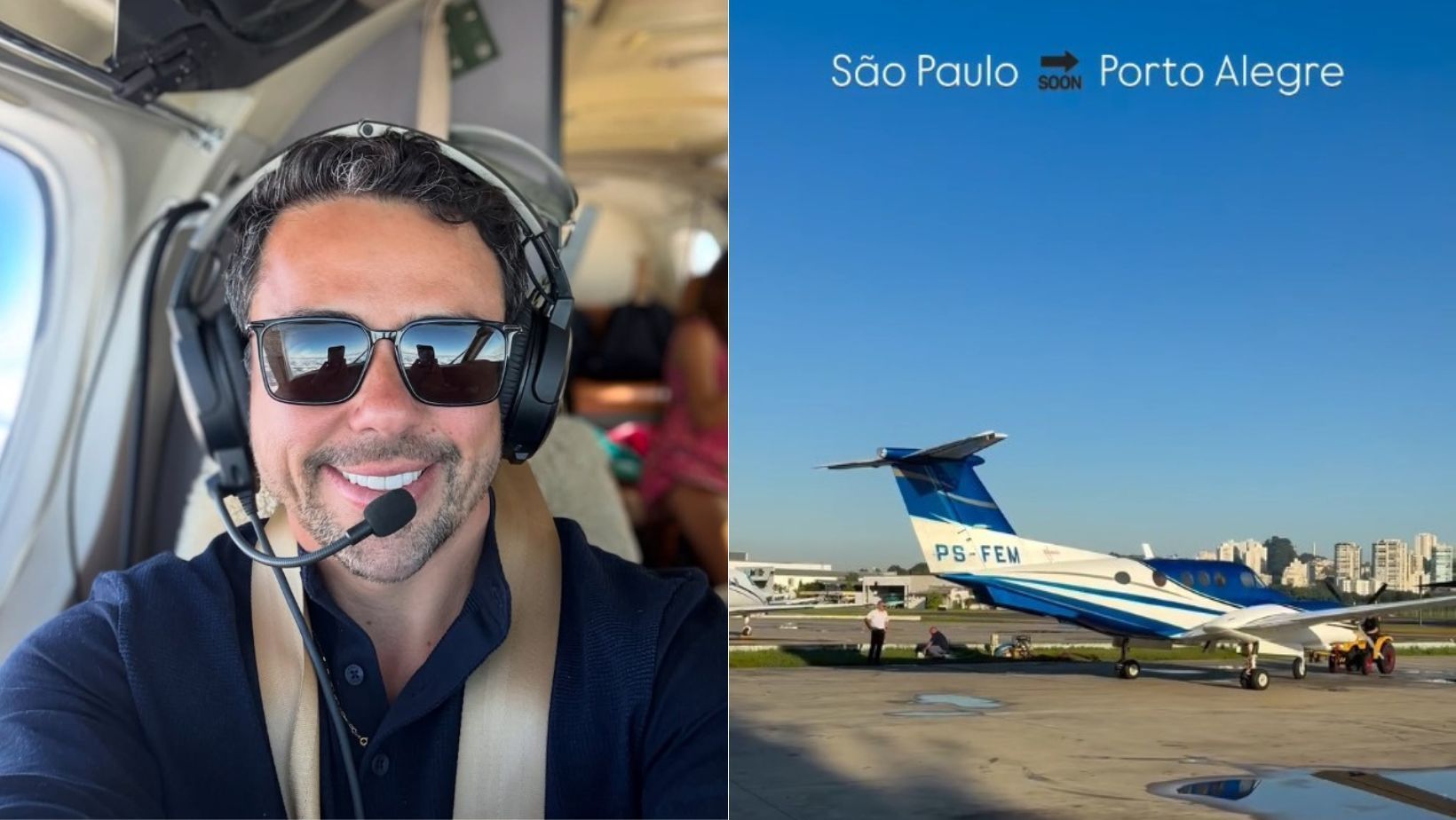 Advogado fez imagens do avião momentos antes da queda em SP; veja vídeo