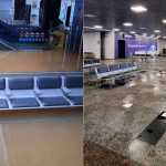 Veja antes e depois do aeroporto de Porto Alegre durante enchente e limpeza
